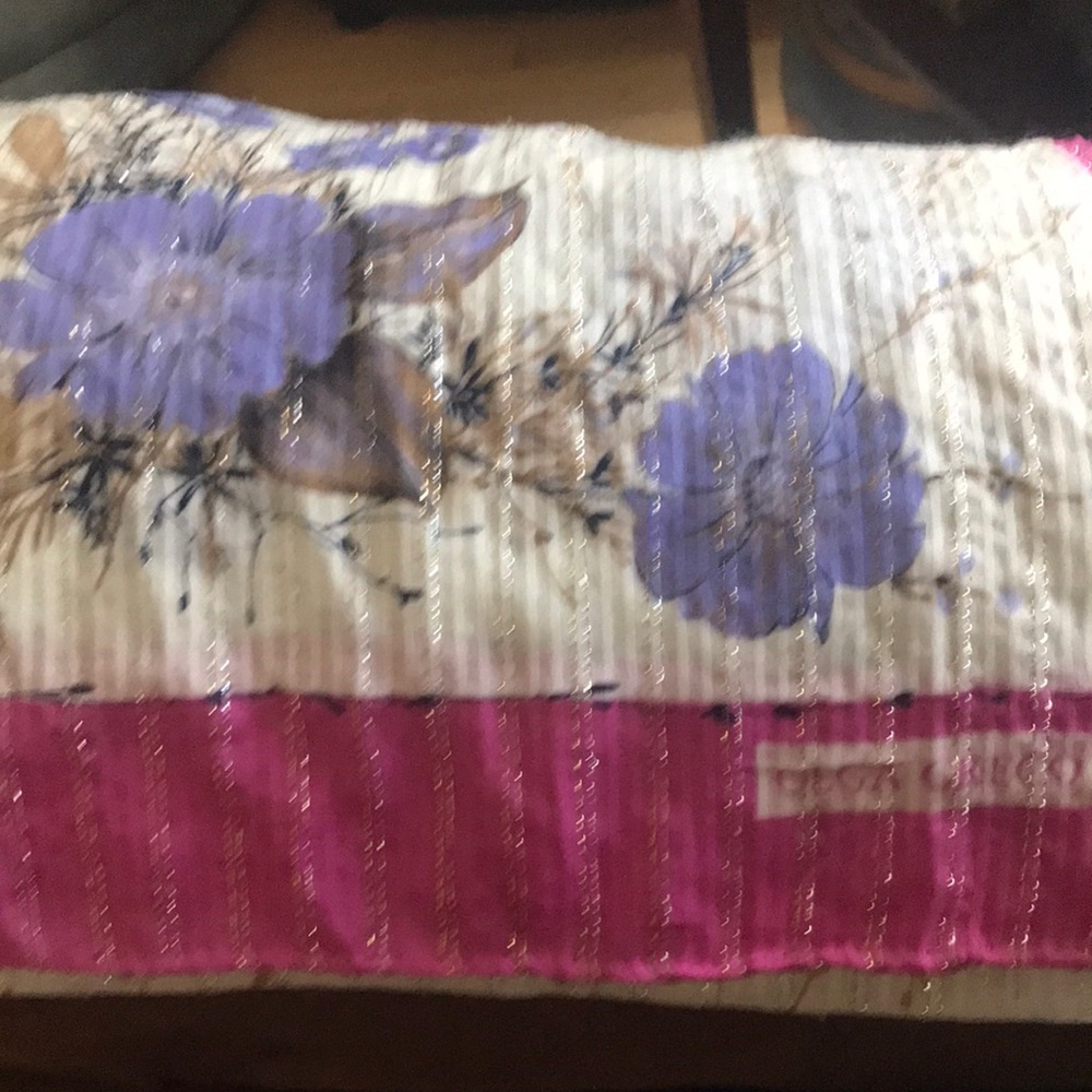 Olga Greco Scarf sheer shiny vintage